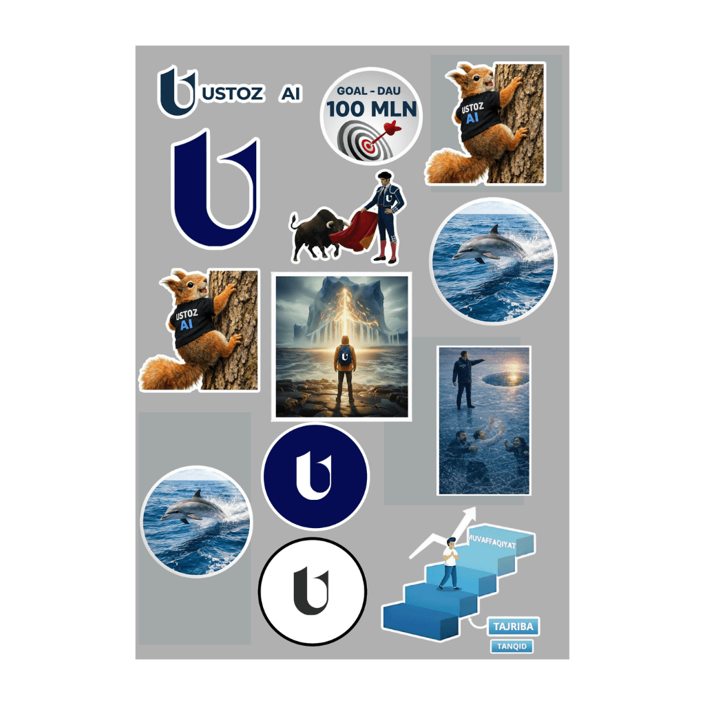 Ustoz AI stikerlari product image