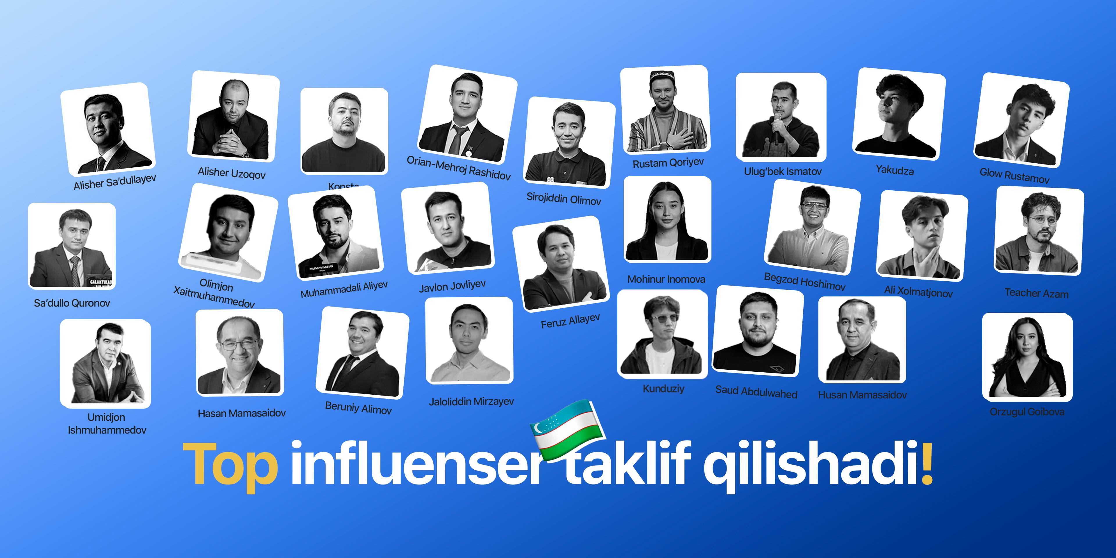 ustoz ai banner influnser