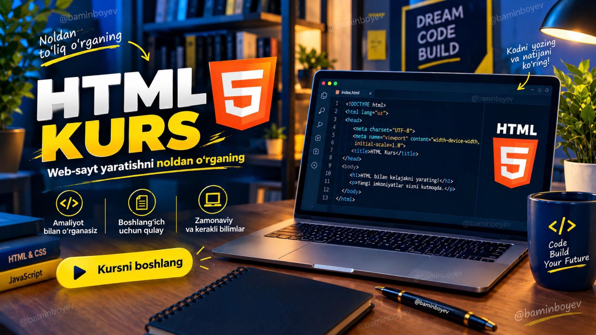 HTML Express kursi