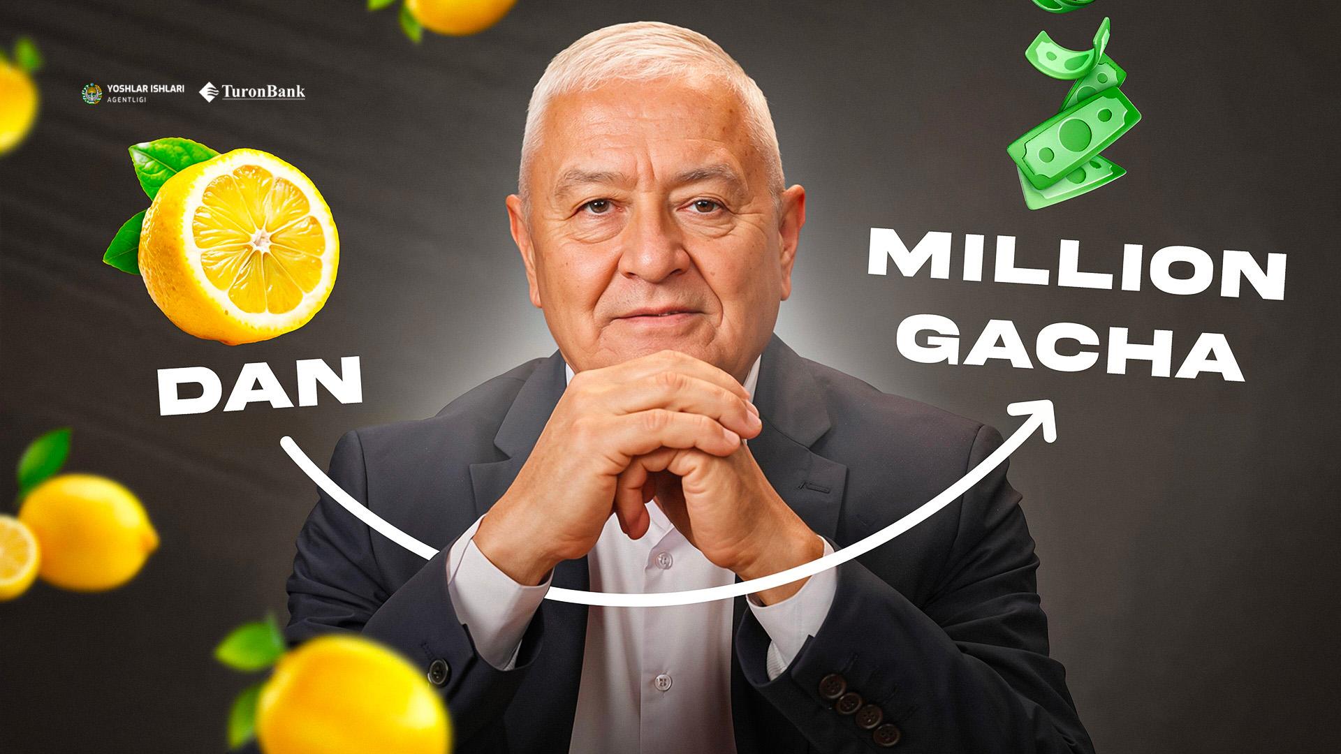 Bepul, sifatli Professional limonchilik kursi - Ustoz ai. Ustoz Nuriddin Faxrutdinov