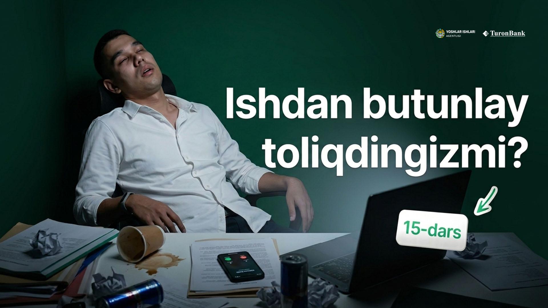  Oʻta ishdan charchagan odamlar uchun video (rostan)