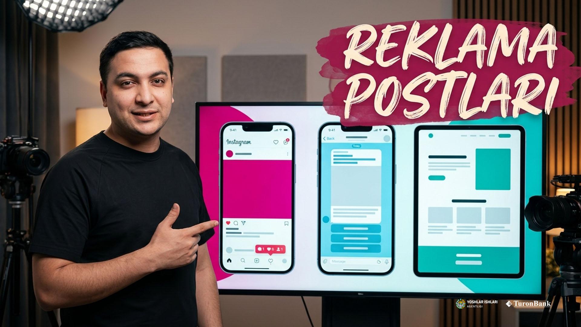 Reklama postlari struktura (Instagram, Telegram va lending)